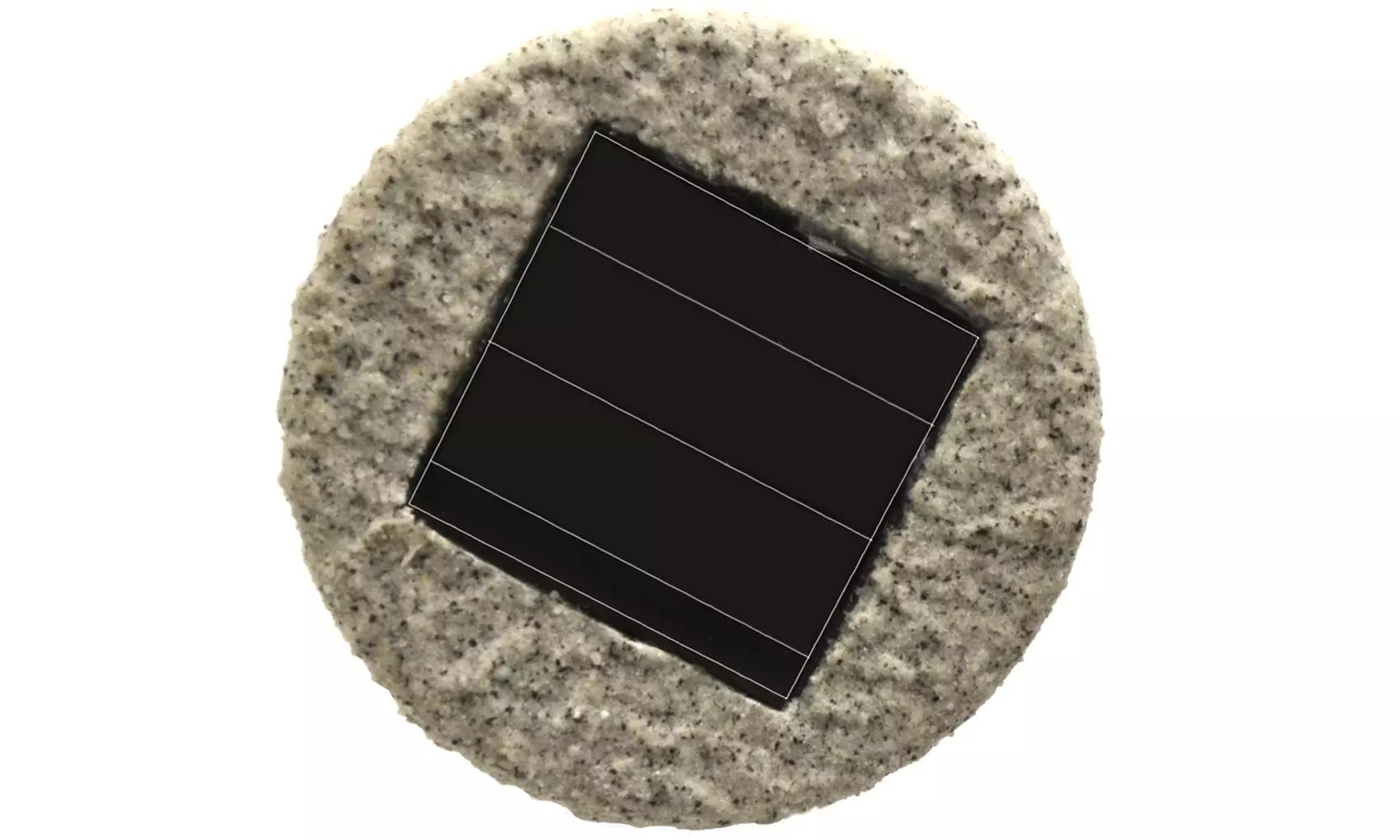 Two Stone-Look Pillar Garden Lights - Second Medium