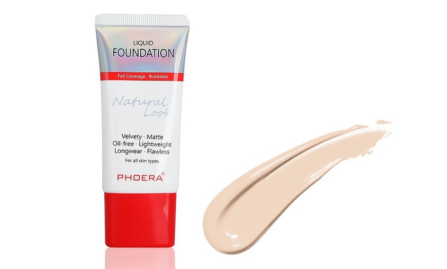 Image 7: Phoera Velvety Matte Lightweight Liquid Foundation