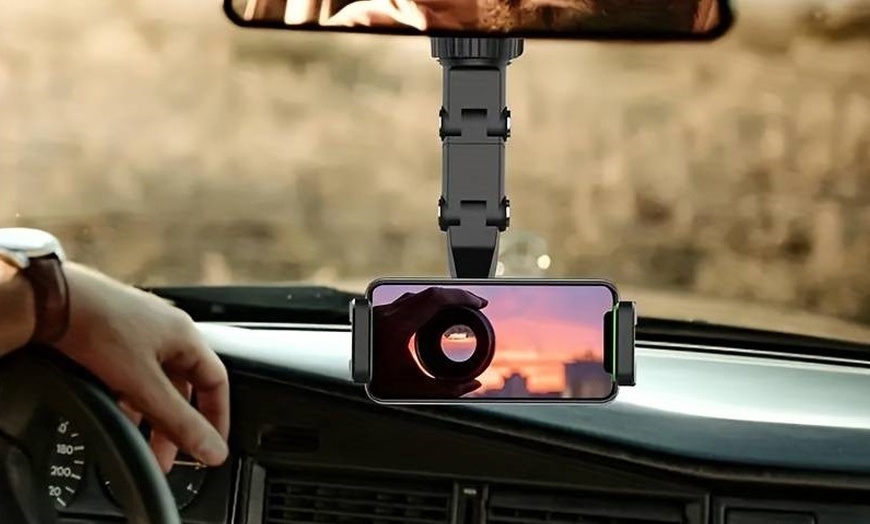 Image 1: Supporto universale per telefono auto con rotazione a 360°