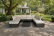 Salon de jardin Kocoon de 8 places, modèle "Lola", en résine tressée, livraison offerte - Second Medium