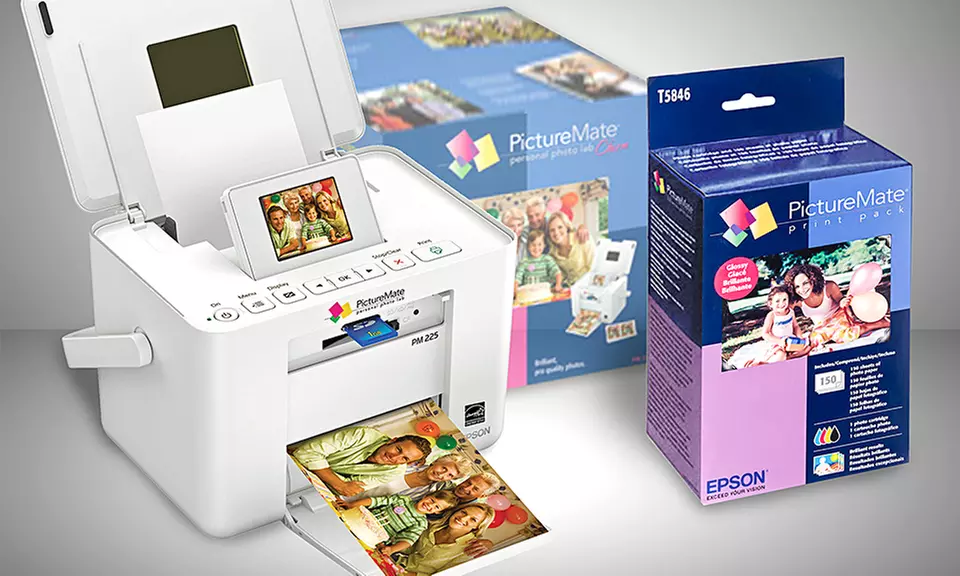Epson PictureMate Charm Photo Printer PM 225 and Print Pack - Primary Image