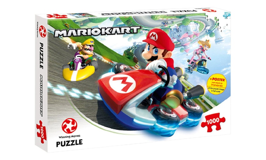 Image 4: Winning Moves Mario Kart Funracer 1000-Piece Jigsaw Puzzle