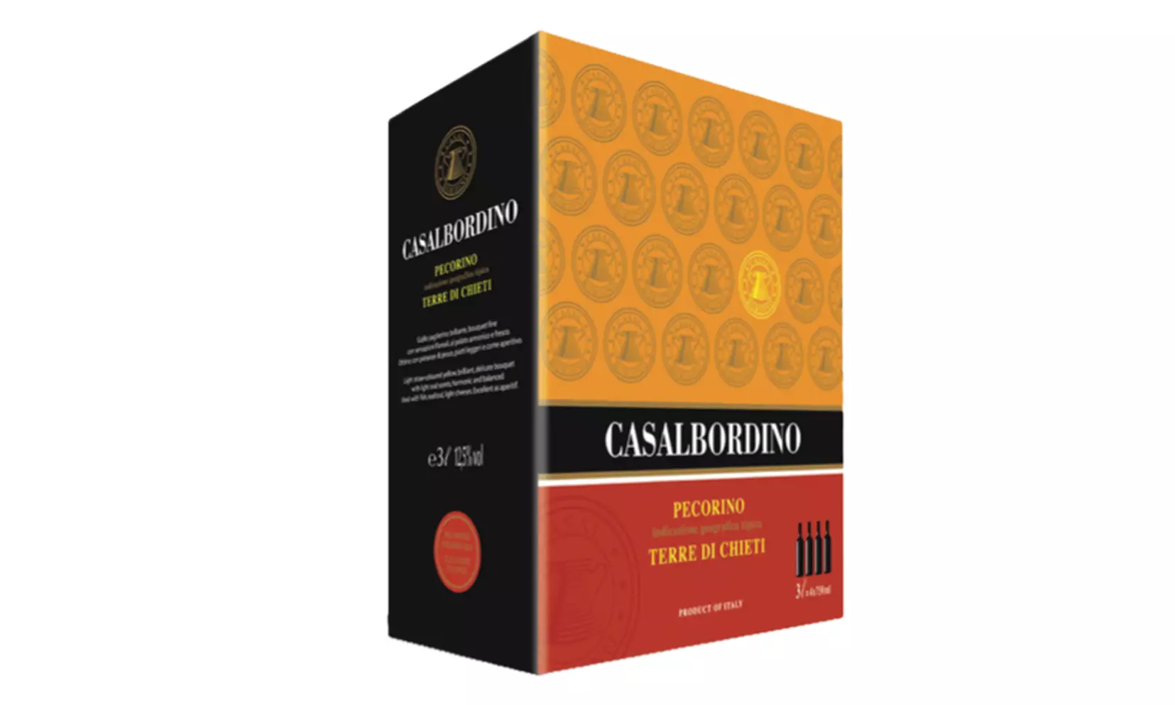 1, 2 o 4 confezioni da 3 o 5 L di vino Cantina Casalbordino
