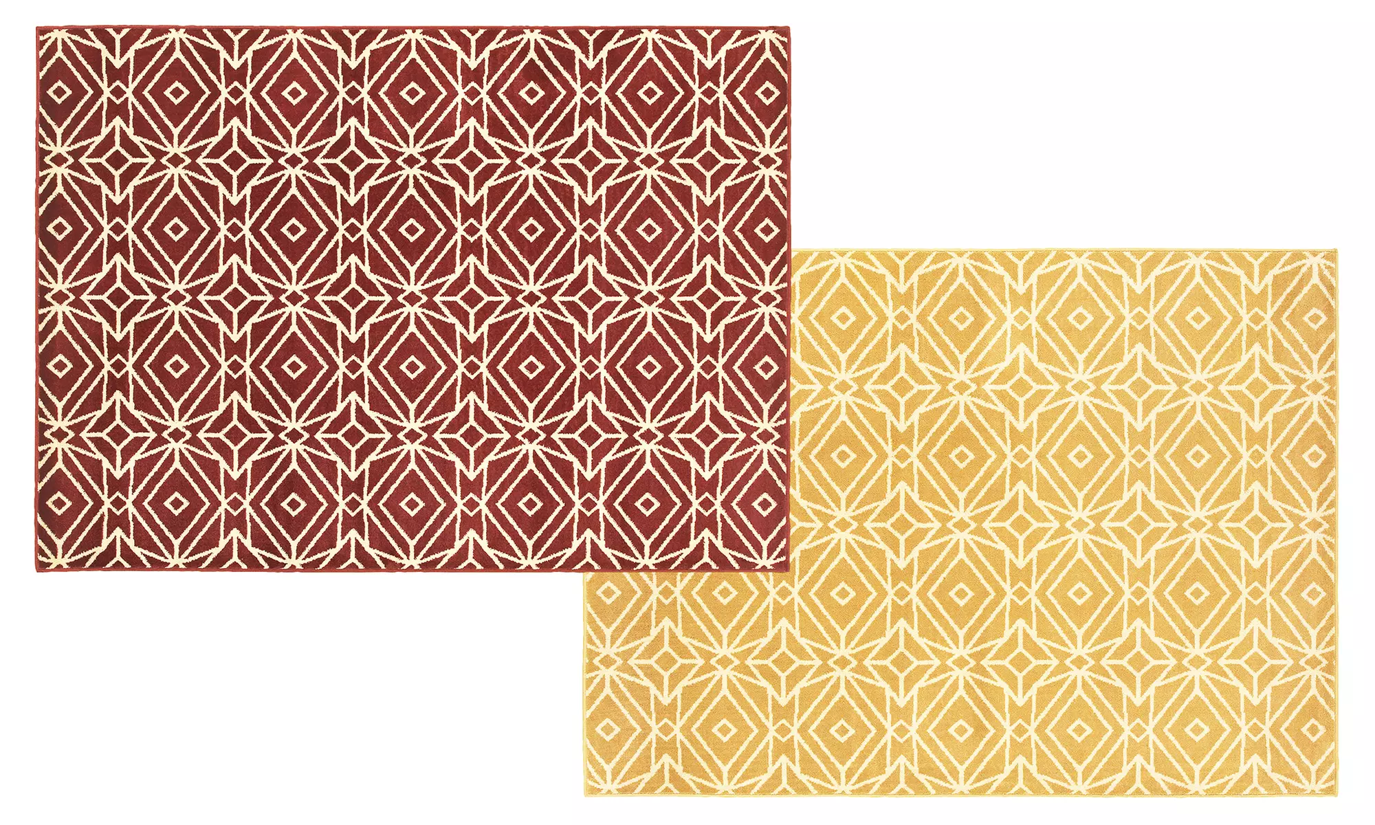 Diamond-Pattern Area Rugs - Primary Image