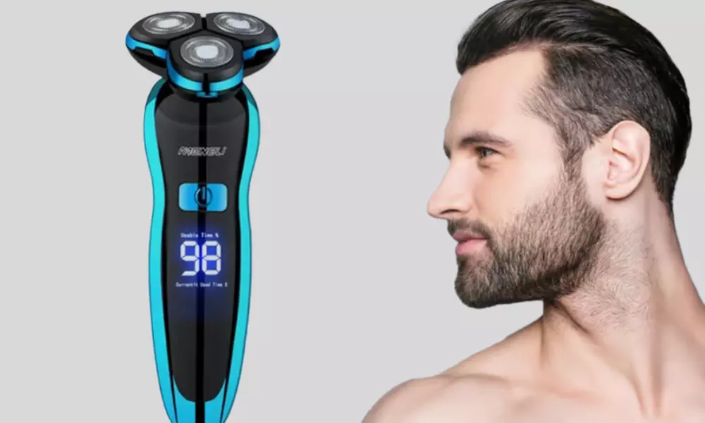 1 of 2 draadloze elektrische scheerapparaten voor een natte of droge huid in kleur naar keuze - Primary Image