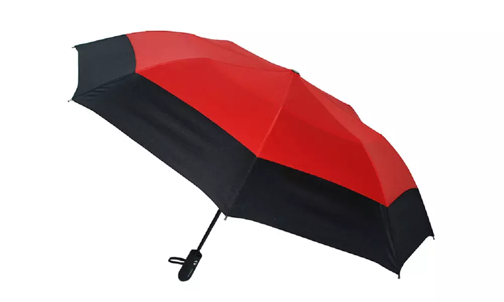 London Fog Windproof Double Canopy Auto-Open/Close Umbrella - Primary Image