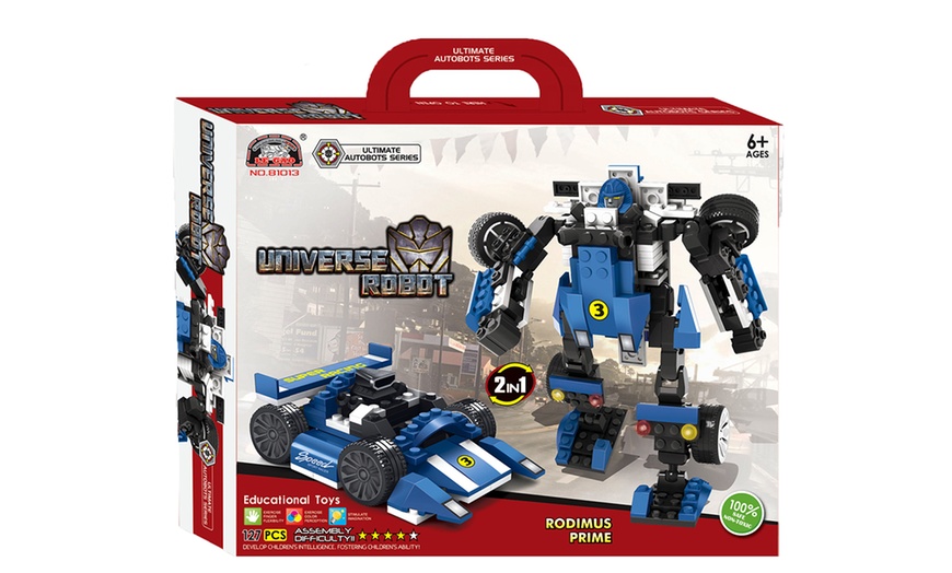 Image 4: Robots Building Blocks Set