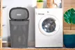 1 ou 2 paniers à linge 60 L avec couvercle de 35 x 57 x 44 cm, coloris au choix - Image 4