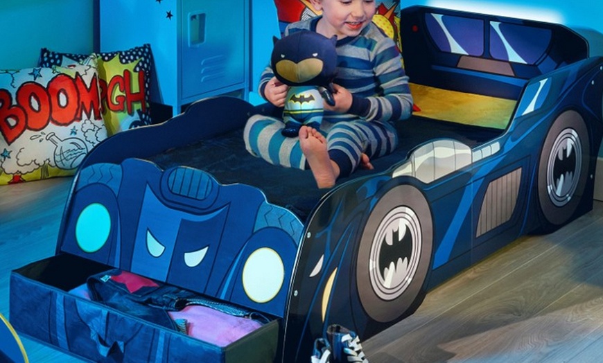 Image 3: Batman Batmobile Toddler Bed - Sleep Like a Superhero!