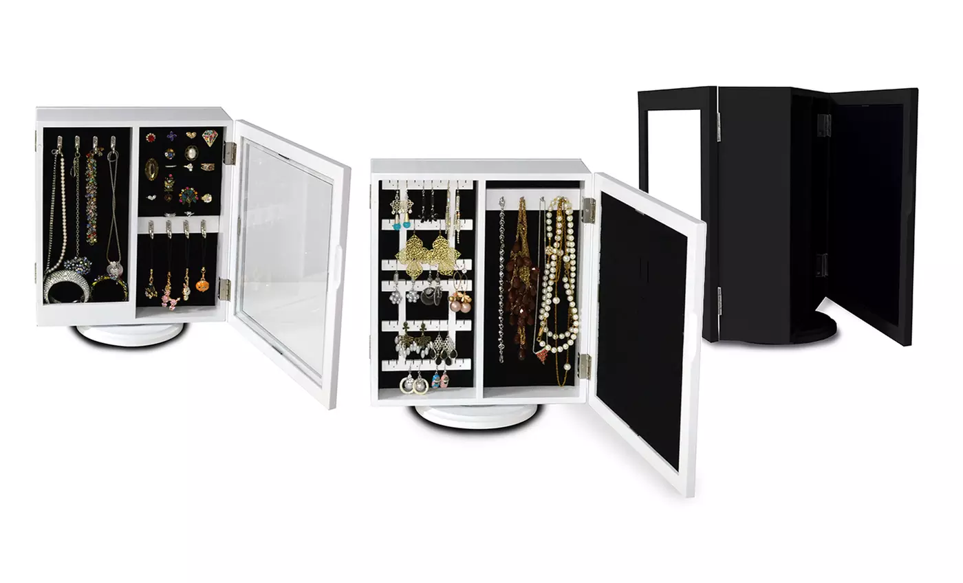 360º Rotating Tabletop Jewelry Cabinet - Primary Image
