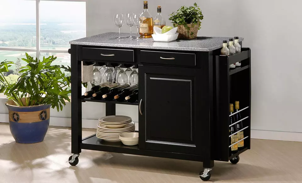 Baxton Studio Modern Kitchen Island Carts - Primary Image