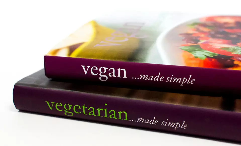 Vegan and Vegetarian Cooking Made Simple 2-Book Set - Second Medium