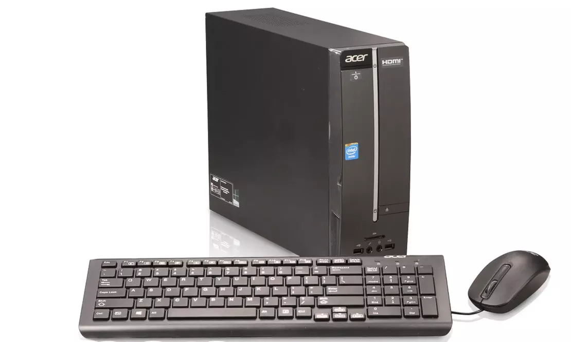 Acer Aspire Desktop Computer with Intel Celeron Processor, 4GB RAM, and 500GB Hard Drive (Refurbished) - Primary Image