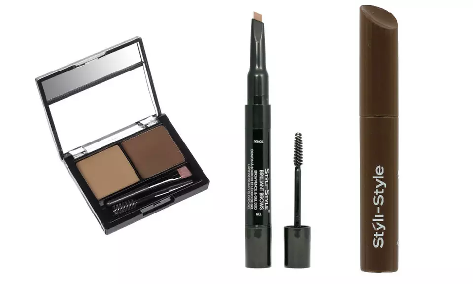 Styli Style Brilliant Brow Kit (3-Piece) - Second Medium