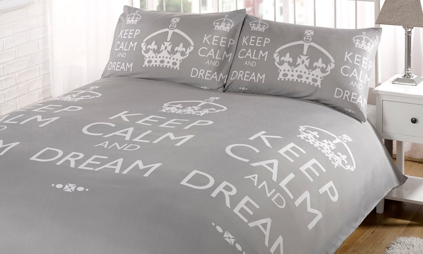 Image 4: Keep Calm & Dream Duvet Sets