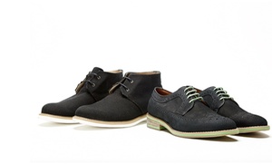 J.D. Fisk Men's Chukka Boots or Wing-Tip Oxfords