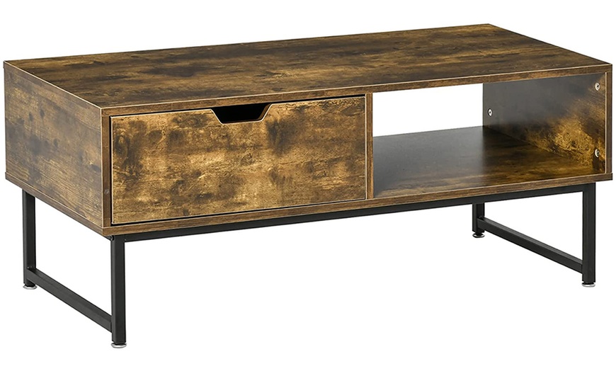 Image 70: HomCom Coffee Table