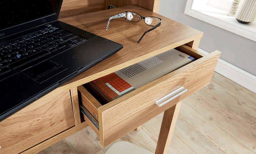 Image 5: 2-Drawer Extendable Console/Desk