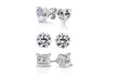 Swarovski Elements Stud Earrings (3-Pack) - Second Medium