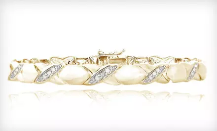 $19 for an XO Diamond-Accented Sterling-Silver or Gold-Plated Sterling-Silver Bracelet ($99.99 List Price). Free Shipping. - Second Medium