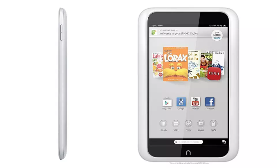 Nook HD 7" 16GB Android Tablet with Google Play in Smoke Gray or White (Manufacturer Refurbished). Free Returns. - Second Medium