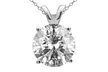 1.00, 1.25, or 2.00 CTTW Diamond-Solitaire Pendants in 14K White Gold from $499.99–$1,299.99 - Second Medium