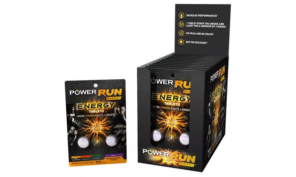 12-Pack of Power Run Energy Tablets - Primary Image