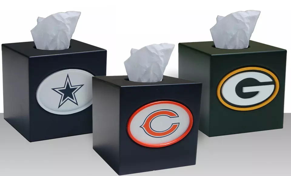 $18.99 for an NFL Tissue Box Cover ($24.99 List Price). Multiple Teams Available. Free Shipping and Returns. - Primary Image