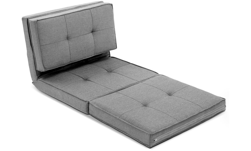 Image 26: Adjustable Folding Futon Lounge