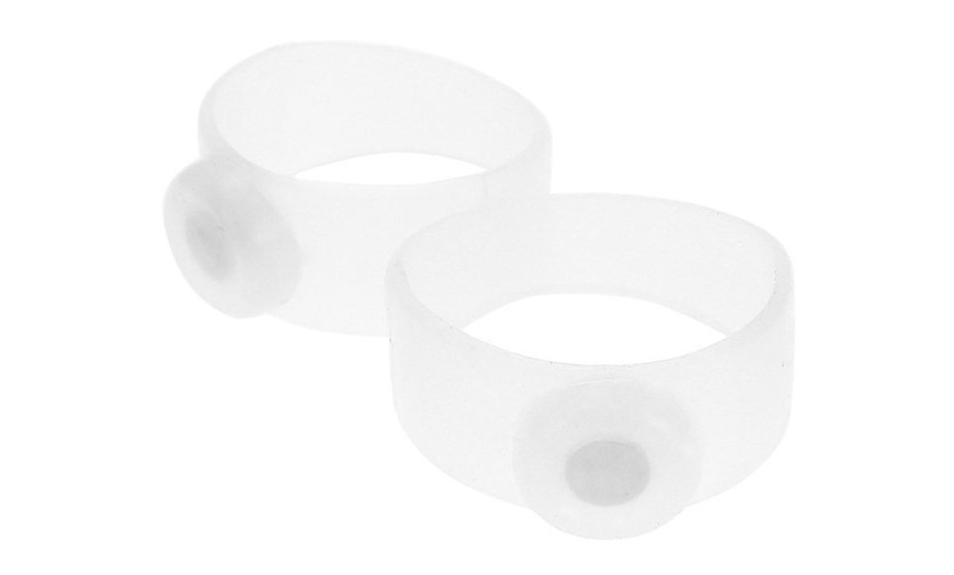 Image 2: Acupressure Silicone Toe Rings