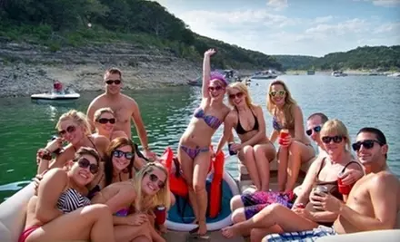 $165 for a Three-Hour Party-Barge Cruise for Up to 15 from Austin’s Boat Tours ($330 Value) - Primary Image