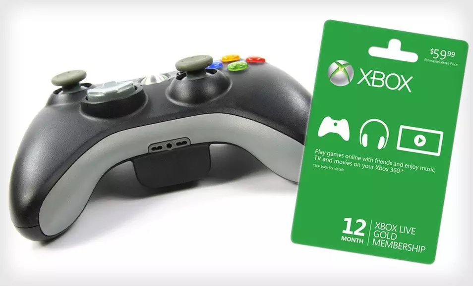 3- or 12-Month Xbox Live Gold Membership Card (Up to 20% Off). Free Shipping. - Primary Image