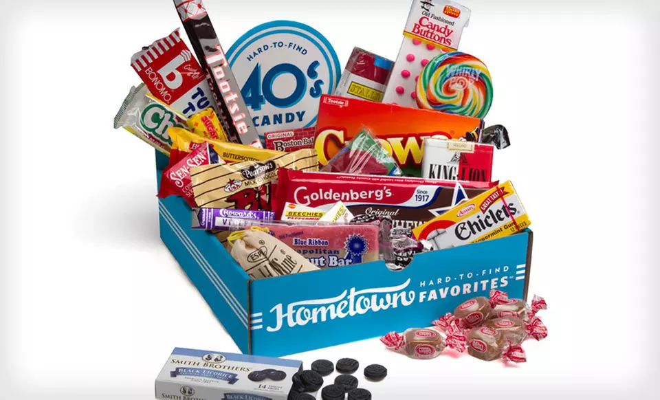 $25 for a Hometown Favorites Decade-Themed Candy Gift Box ($34.95 List Price). Six Options Available. Free Shipping. - Second Medium