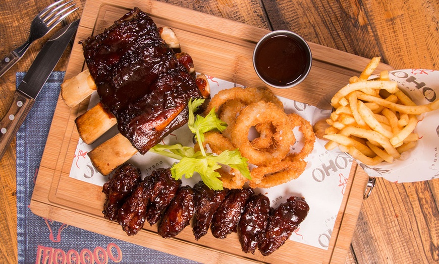 Image 2: Wings and Ribs or 9oz Angus Steak