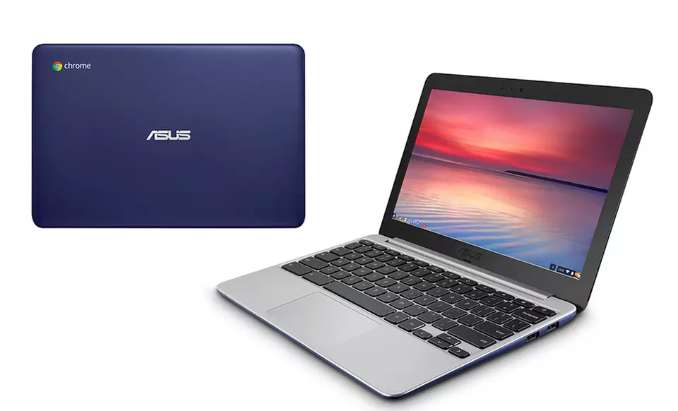 ASUS 11.6" Google Chromebook with Rockchip Quad-Core CPU, 2GB or 4GB RAM, and 16GB SSD from $168.99–$198.99 - Primary Image