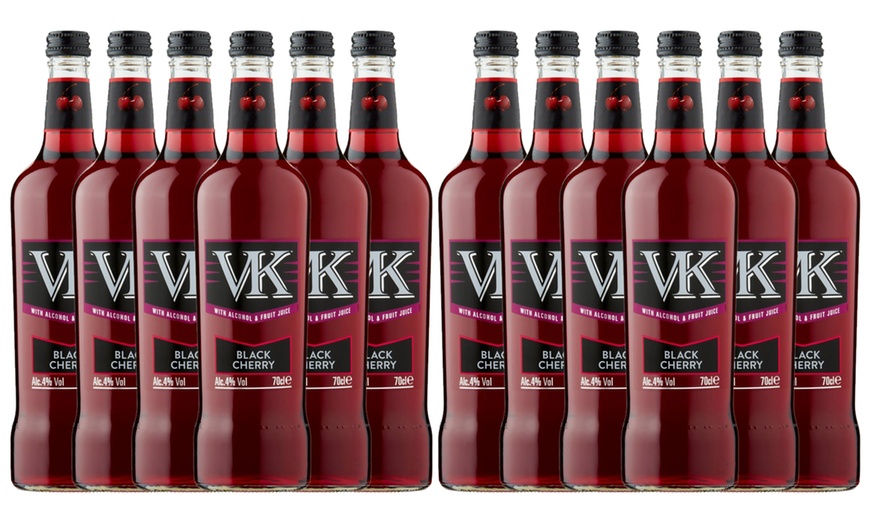 Image 2: 6 or 12 Bottles of VK Black Cherry 70cl