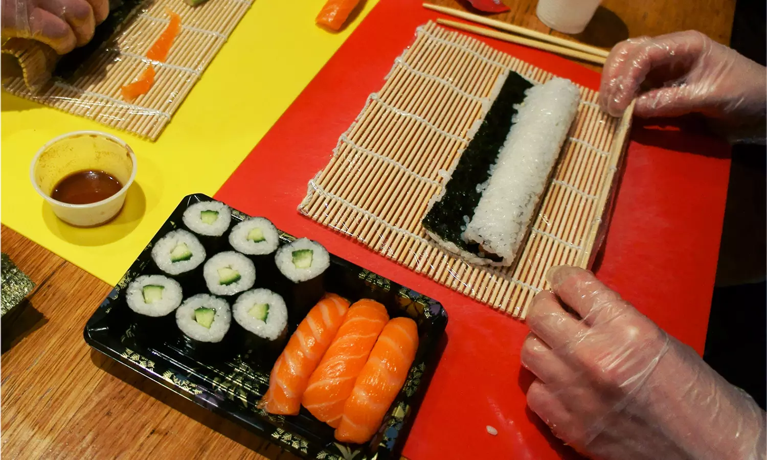 Two-Hour Sushi Class with Rolling Mat and Optional Cookbook for One or Two at Suzu Japanese Tapas Bar (Up to 57% Off) - Primary Image