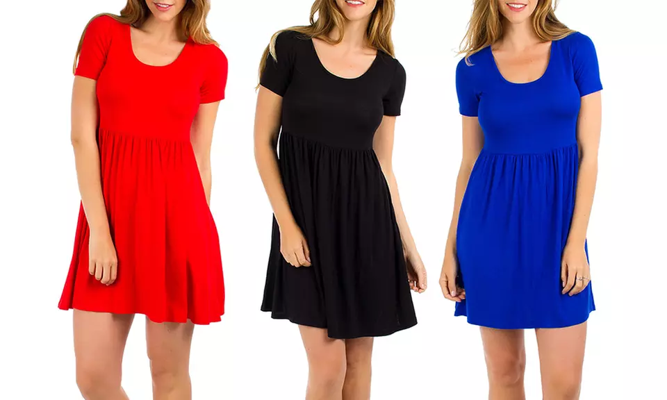 Empire-Waist Babydoll Dress (3-Pack) - Second Medium