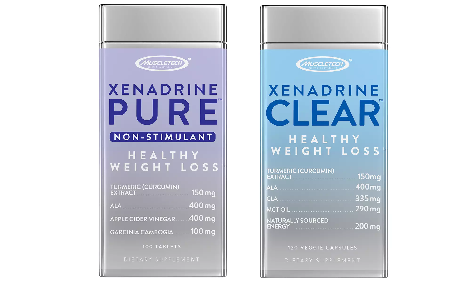Xenadrine Pure & Clear Supplement Set (2-Piece;100- and 120-Count) - Primary Image