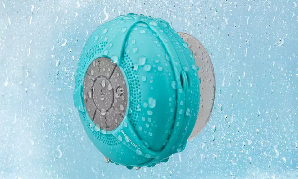 Merkury Innovations Bluetooth Water-Resistant Shower Speaker with Microphone and Controls - Second Medium