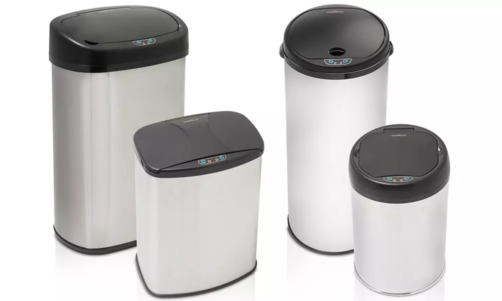 Hamilton Beach Motion Sensor Stainless Steel Trash Can Set (2-Piece) - Primary Image