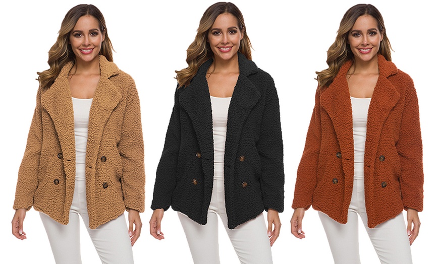 Image 1: Women's Shearling Coat