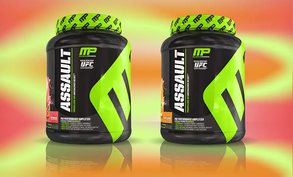 $22.99 for MusclePharm Assault Preworkout Supplement ($49.99 List Price). Multiple Flavors Available. Free Shipping. - Second Medium