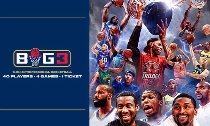 BIG3: 3-on-3 Professional Basketball on Friday, June 29, at 6 p.m. - Primary Image