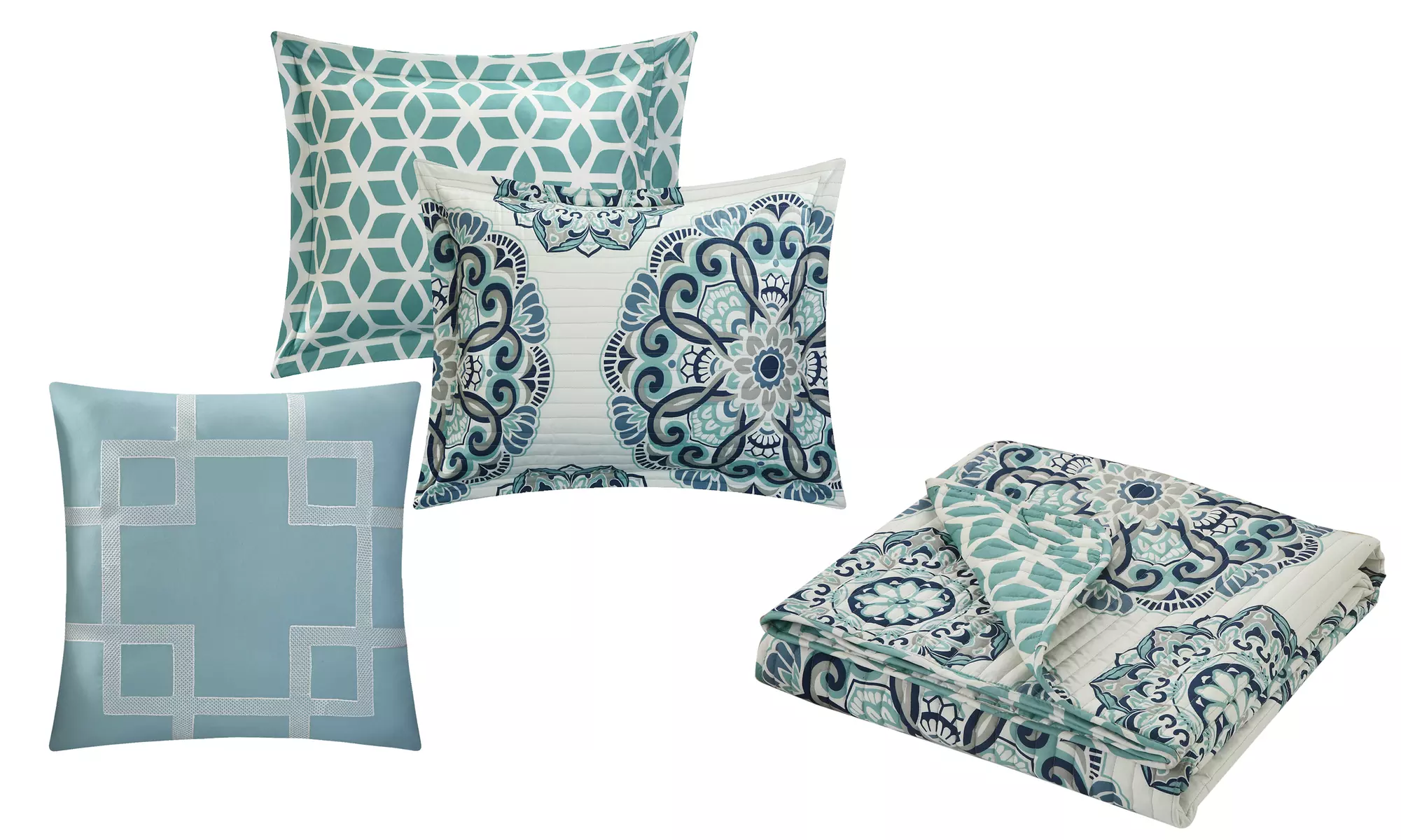 Andolisa Reversible Printed Quilt Set (3– or 4–Piece) from $39.99–$49.99  - Second Medium