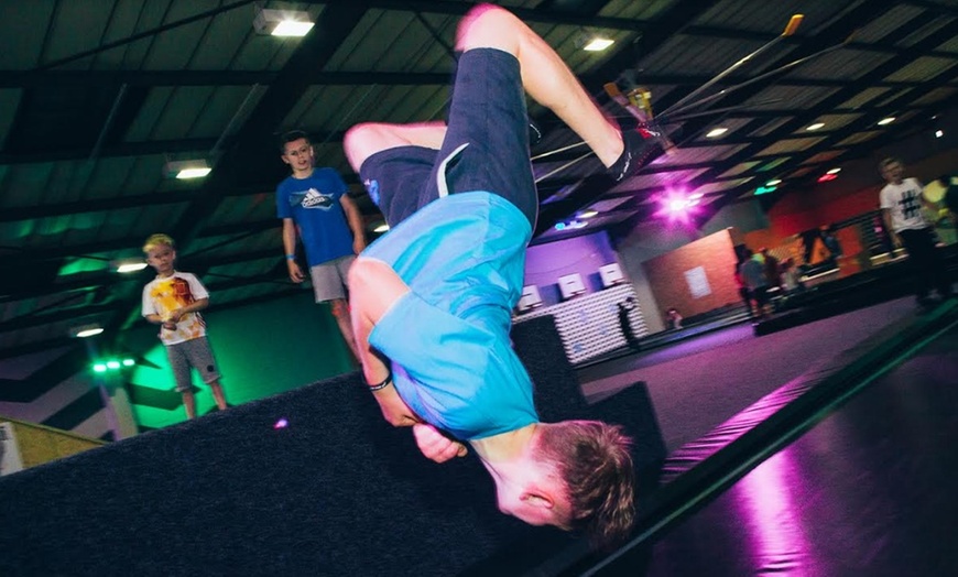 Image 2: Trampoline Park Entry and Meal 