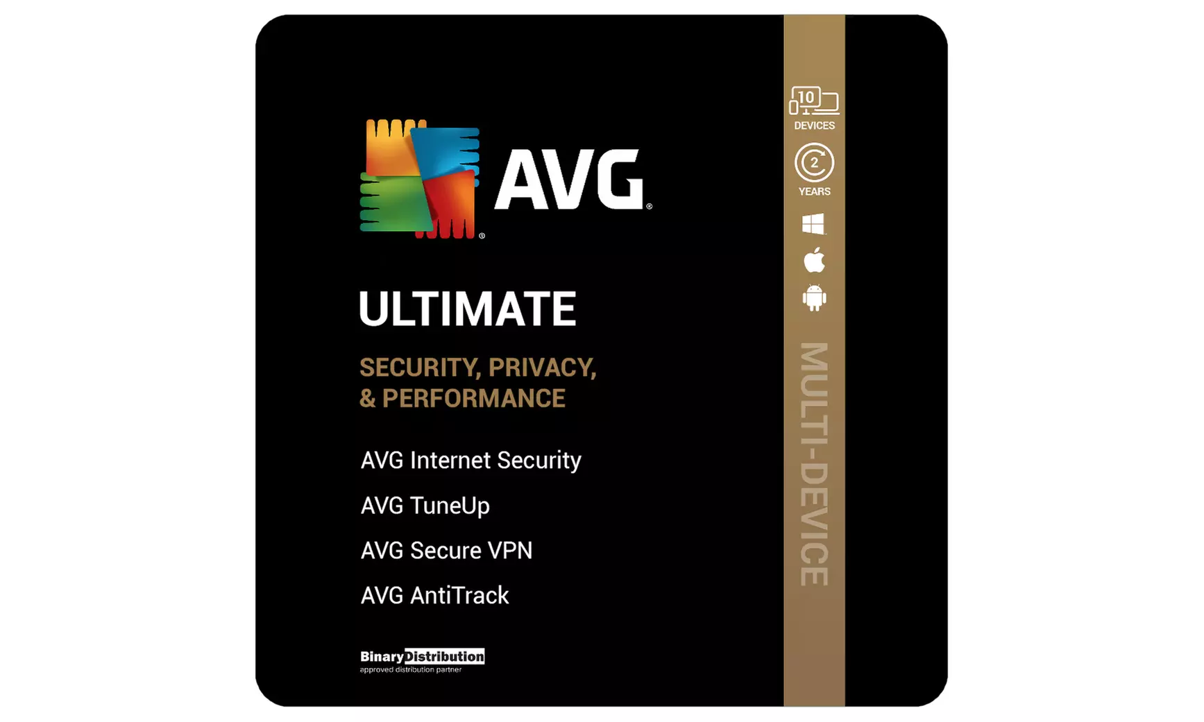 AVG Internet Security or Ultimate 2026 10 Devices for 2 Years