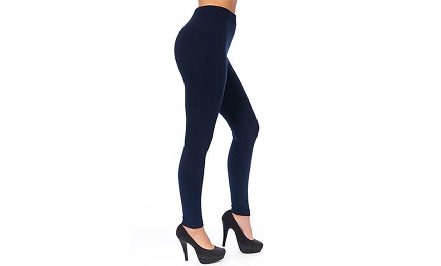 Image 8: Fleece Lined Leggings Two-Pack