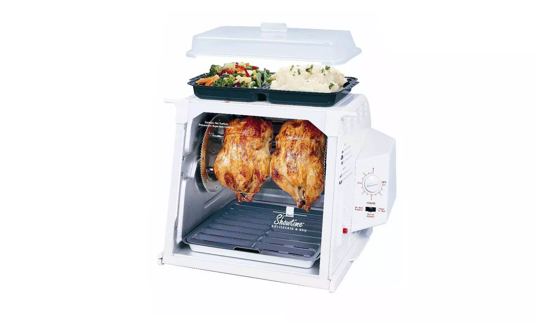 Ronco 4000 Showtime White Rotisserie Oven and Cutlery Bundle - Primary Image