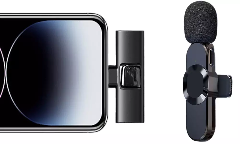 One or Two Three-Level Noise Reduction Auto Sync Lapel Mics